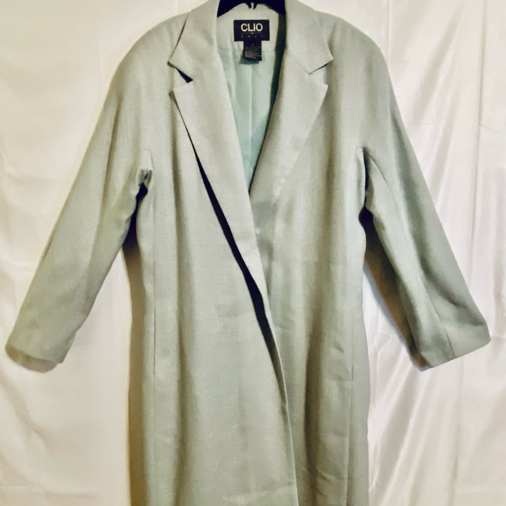 Clio Women's Light Green suit Jacket Long